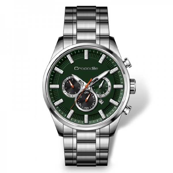 Crocodile CM-007A11D Silver Green